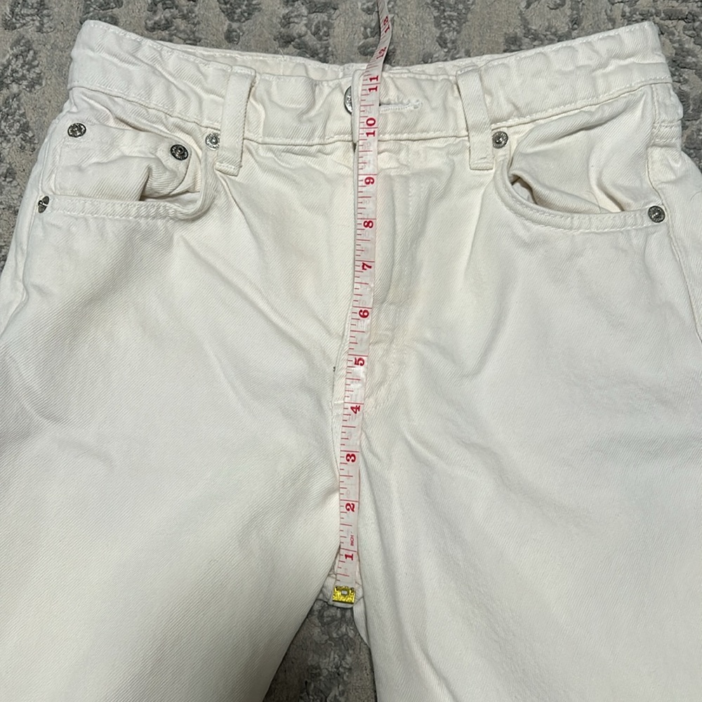 Zara Oyster White Wide Leg Jeans - Picture 4 of 4